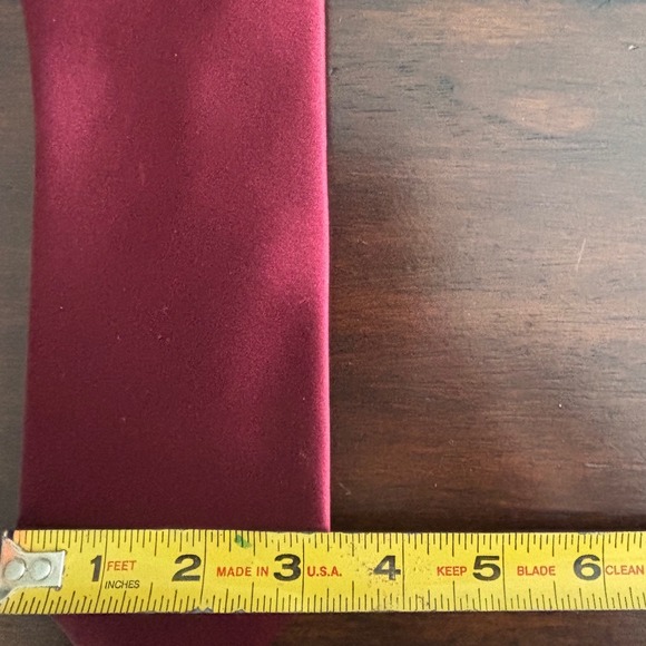 Croft & Barrow Men's Burgundy Red Necktie Business Career‎ Party Tie - Picture 5 of 10